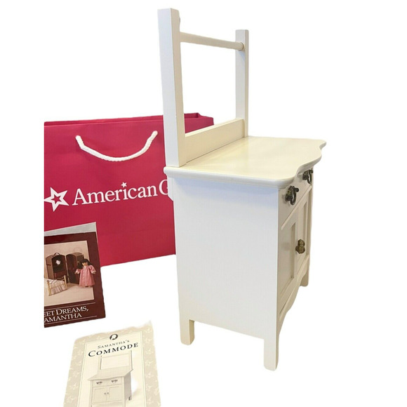 American Girl Pleasant Company SAMANTHA COMMODE + Pamphlets Nightstand Dresser! - Picture 6 of 12
